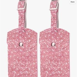 NEW Vegan Leather 2 Luggage/Baggage Travel Tags with Privacy Flap